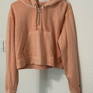 Champion Women's Light Orange Hoodie